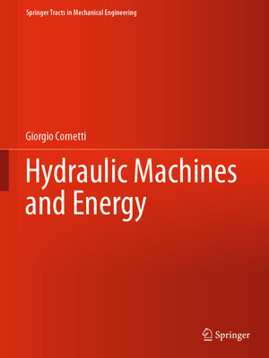 cover image of Hydraulic Machines and Energy